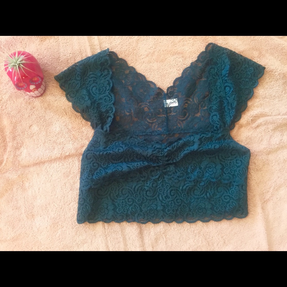 Free People lace crop top